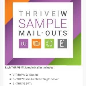 Thrive 3-step program (3 days worth)